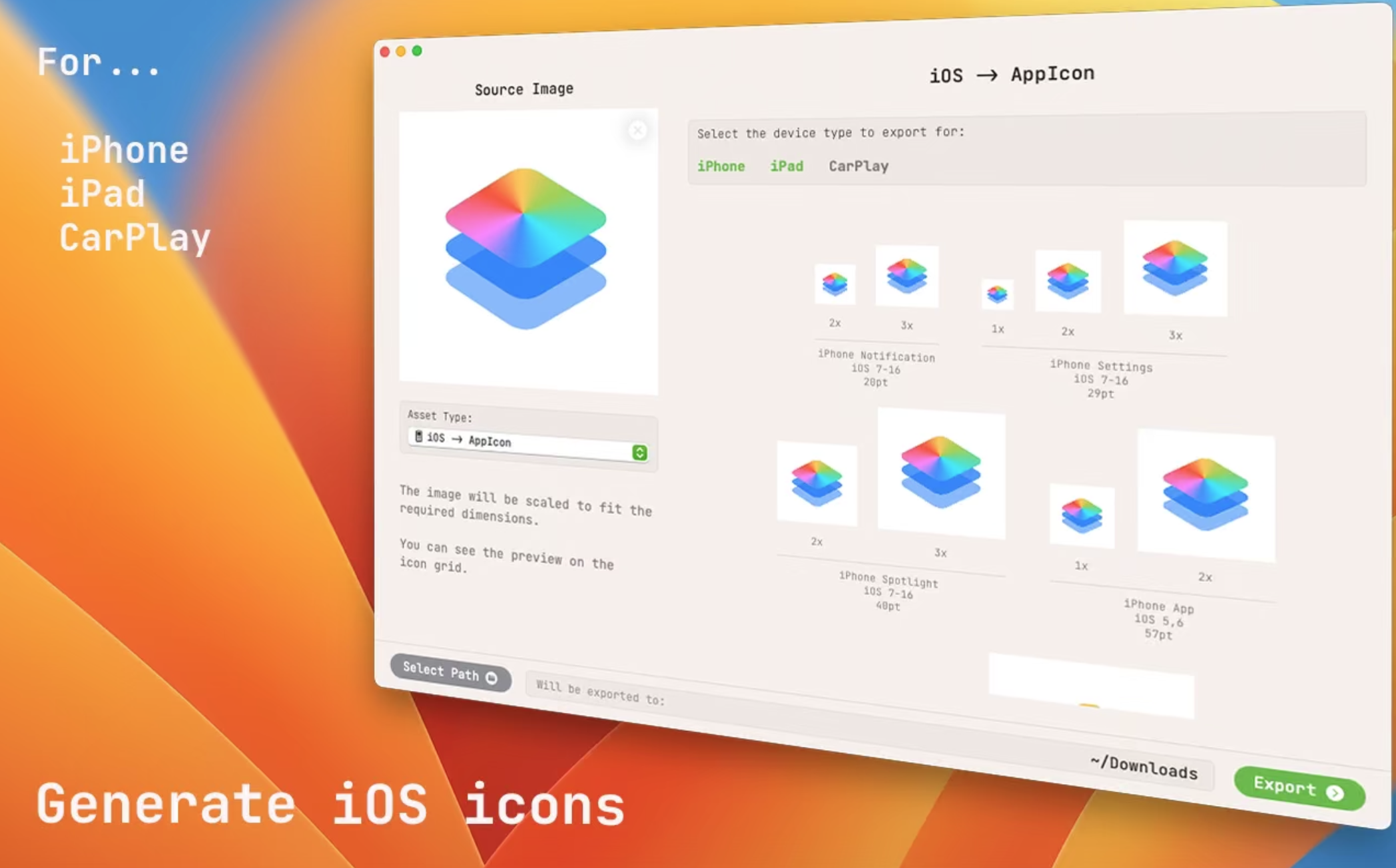 AssetsGen for Mac v3.0激活版 开发者创建图标工具插图4 AssetsGen for Mac v3.0激活版 开发者创建图标工具