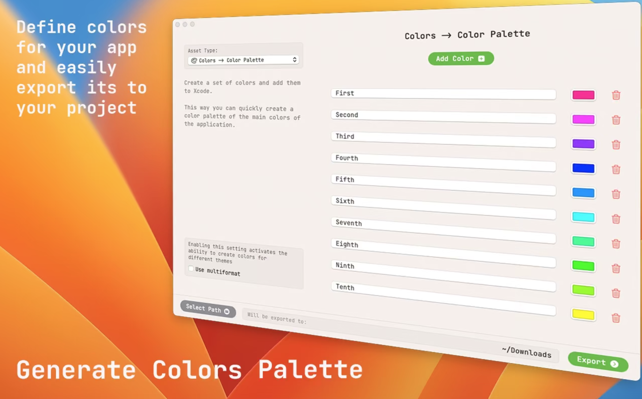 AssetsGen for Mac v2.2激活版 开发者创建图标工具插图2 AssetsGen for Mac v2.2激活版 开发者创建图标工具