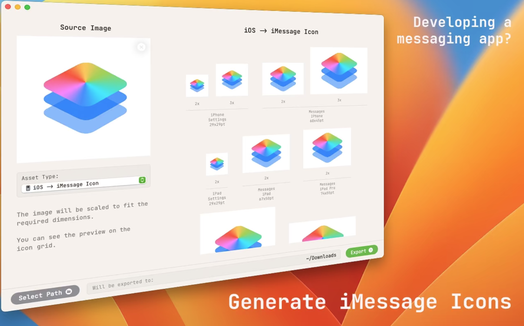 AssetsGen for Mac v2.1激活版 开发者创建图标工具插图3 AssetsGen for Mac v2.1激活版 开发者创建图标工具