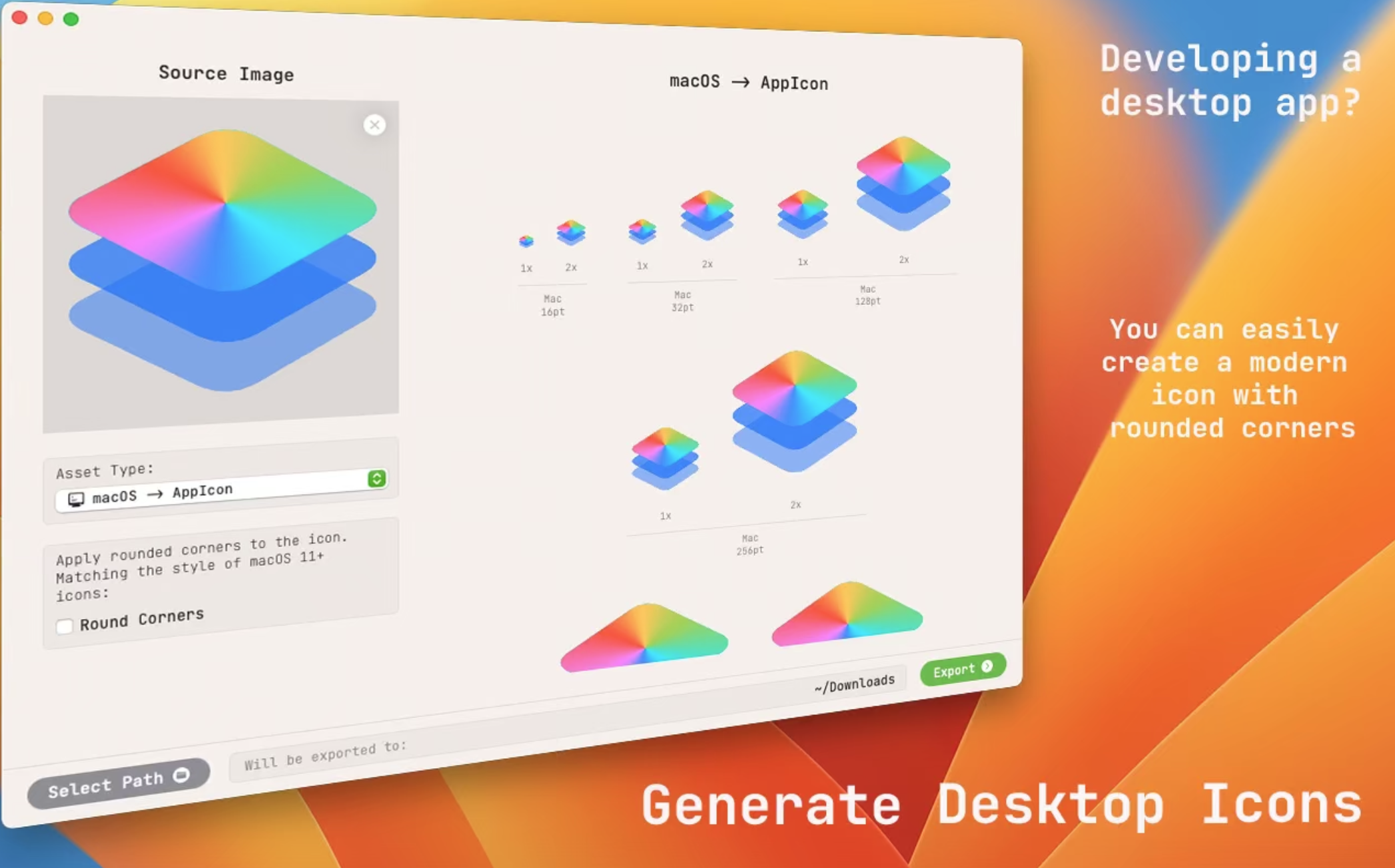 AssetsGen for Mac v2.1激活版 开发者创建图标工具插图5 AssetsGen for Mac v2.1激活版 开发者创建图标工具
