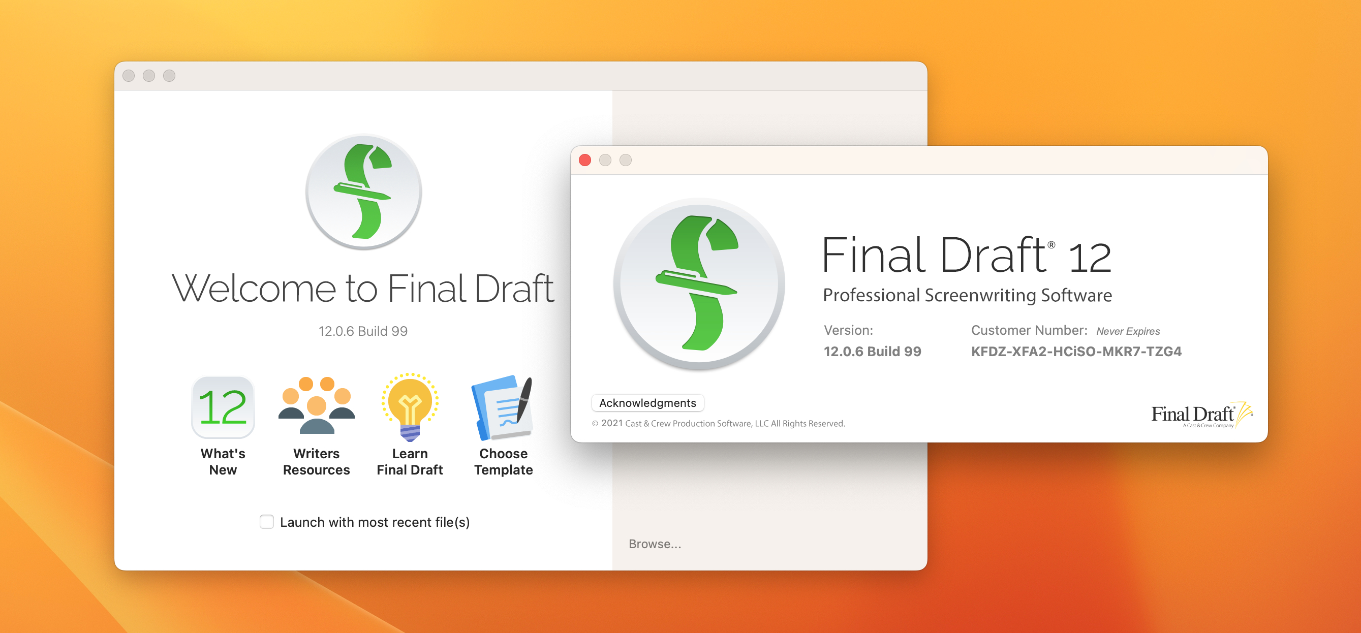 Final Draft 12 for Mac v12.0.8 Build 106激活版 剧本写作软件插图 Final Draft 12 for Mac v12.0.8 Build 106激活版 剧本写作软件