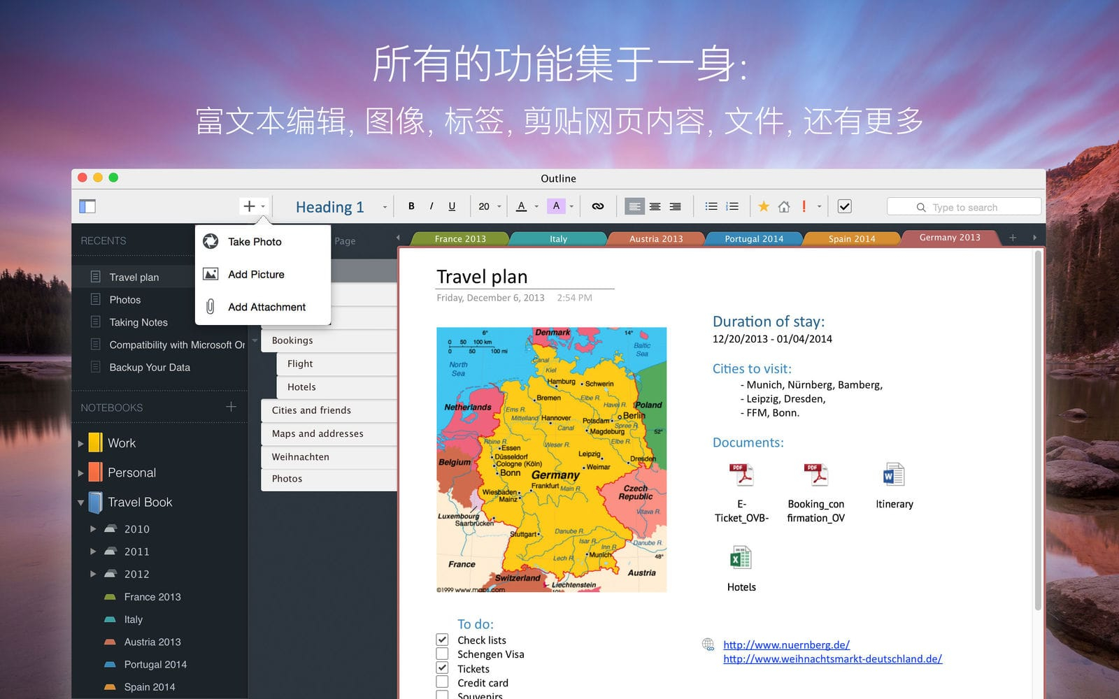  Outline 3.2105.1 中文破解版 超强的Mac笔记本应用
