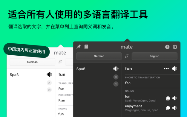 Mate Translate 7.0.0 多国语言即时翻译工具