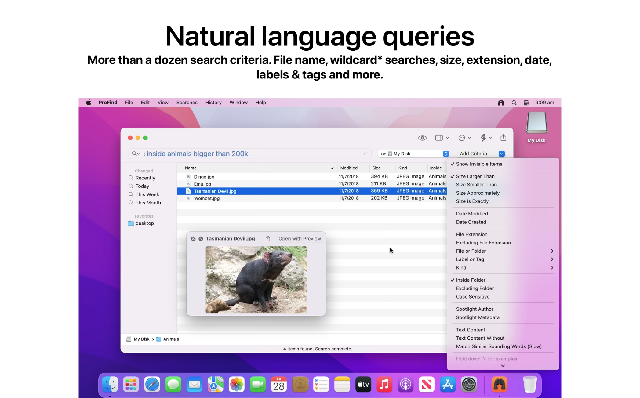 ProFind for Mac v1.21.1激活版 mac文件搜索工具