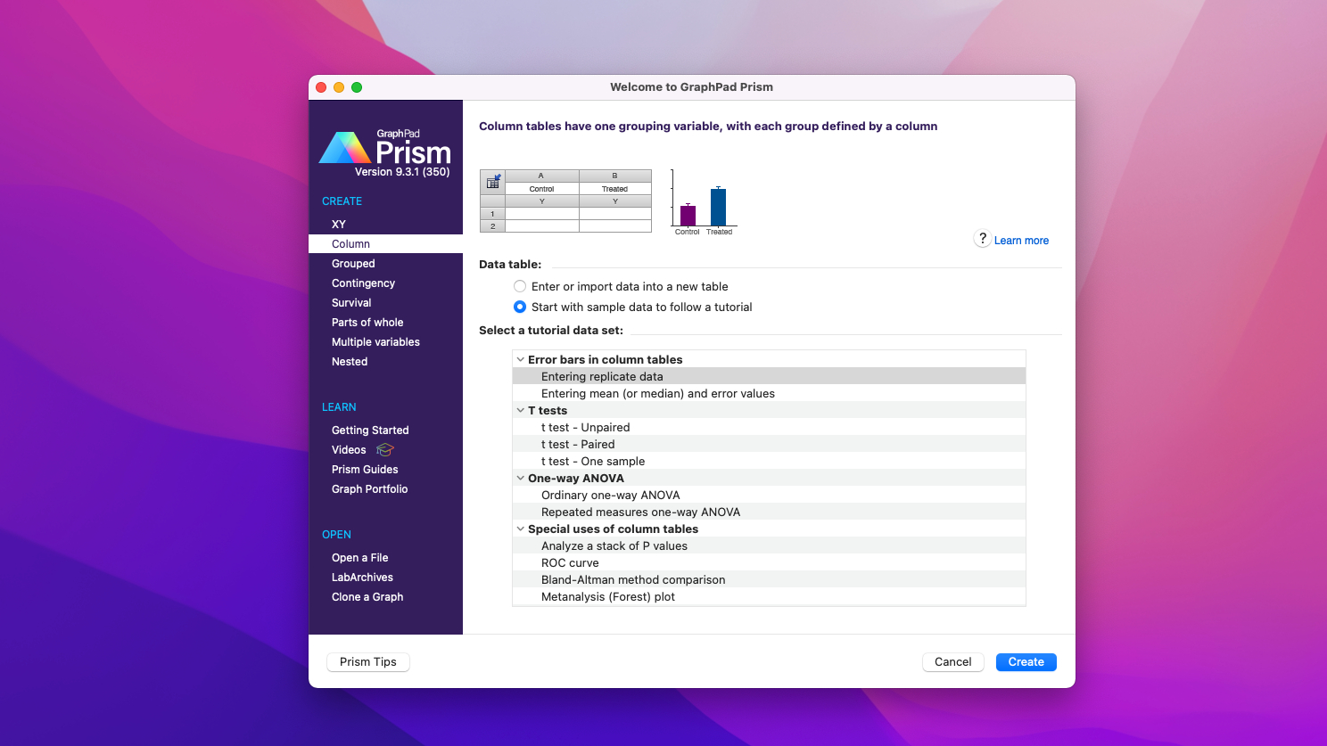 GraphPad Prism 9 for Mac v9.4.1注册版 统计分析绘图软件