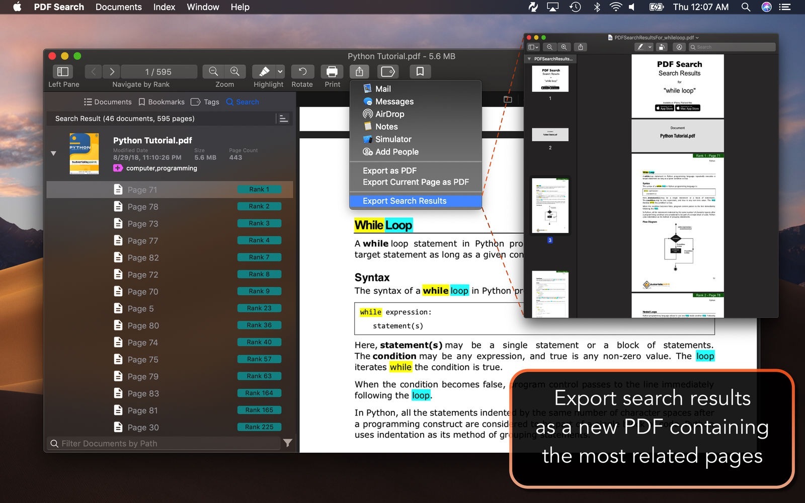 PDF Search 10.9 PDF文档搜索工具插图2 PDF Search 10.9 PDF文档搜索工具