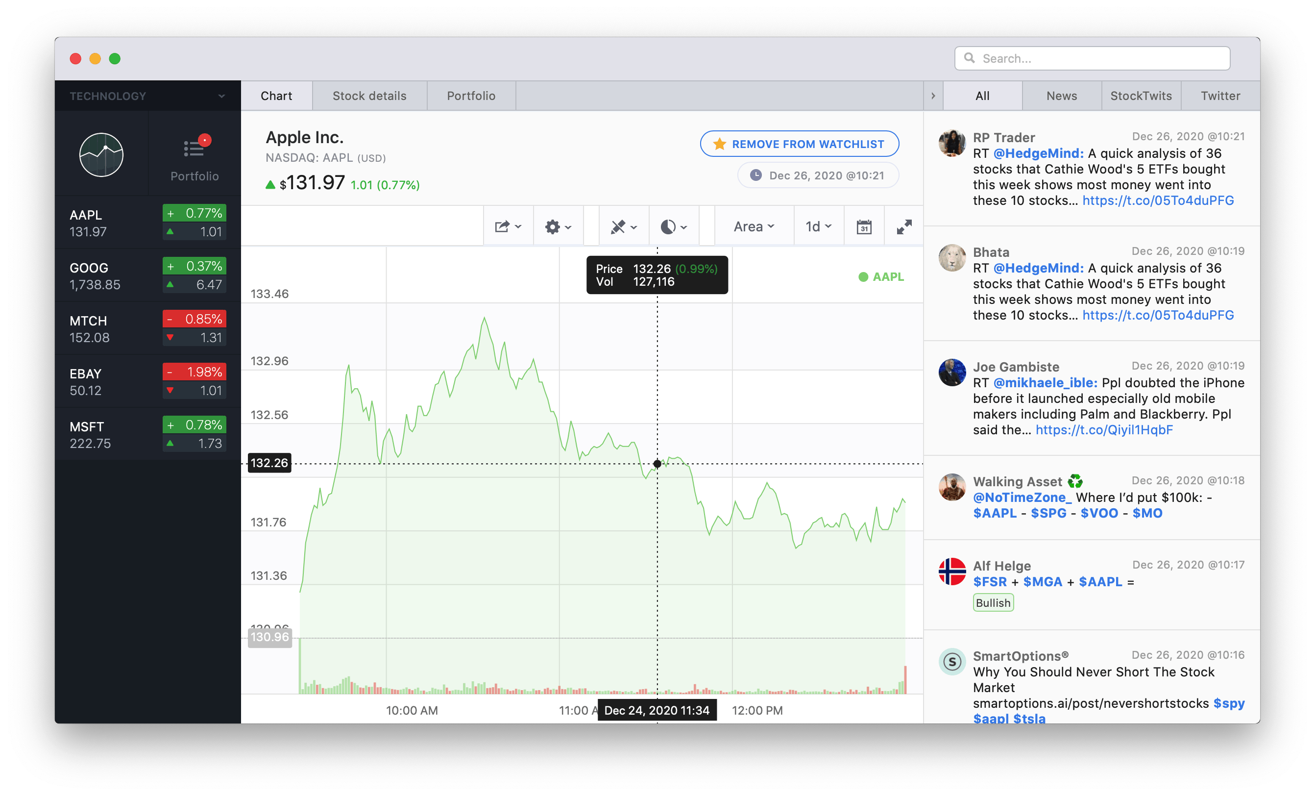 Stockfolio 1.7 破解版 股票行情软件