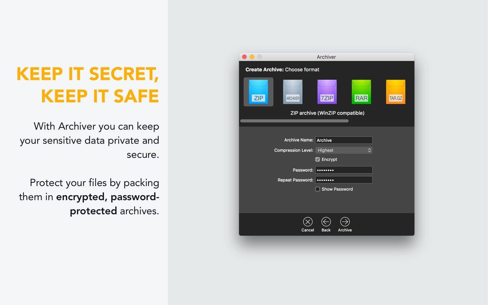 Archiver 3.0.9 分割合并解压缩工具