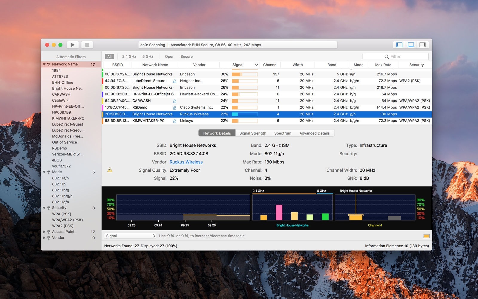 WiFi Explorer Pro 3.0.2 无线信号扫描和管理工具