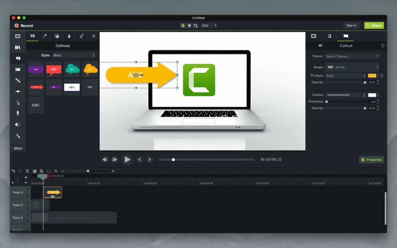 Camtasia Studio 2020.0.12 中文破解版 强大且易用的视频录制和剪辑软件插图 Camtasia Studio 2020.0.12 中文破解版 强大且易用的视频录制和剪辑软件