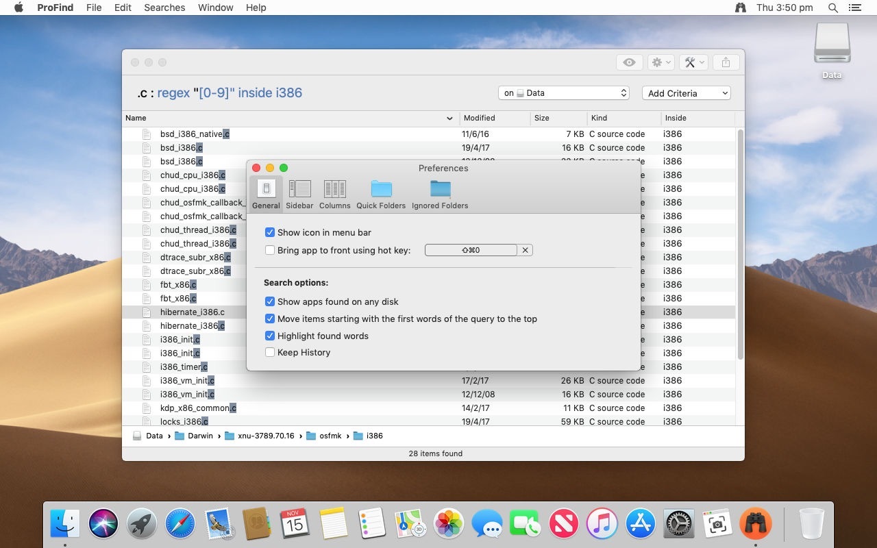 ProFind for Mac 1.8.3 (1807) 功能强大的文件搜索工具插图1 ProFind for Mac 1.8.3 (1807) 功能强大的文件搜索工具