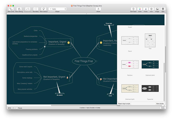 iThoughtsX 5.19 优秀的思维导图工具