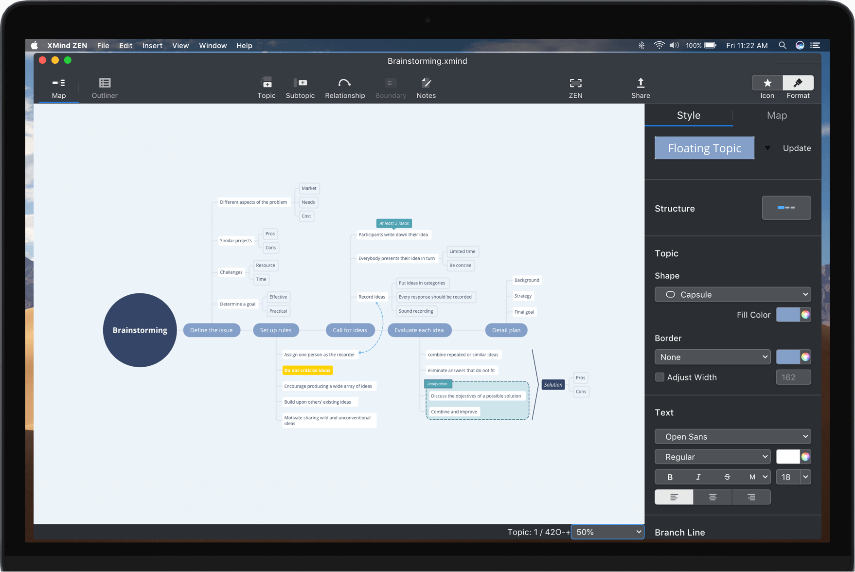 XMind ZEN 2020 for Mac v10.0.2 中文破解版 全新的思维导图软件