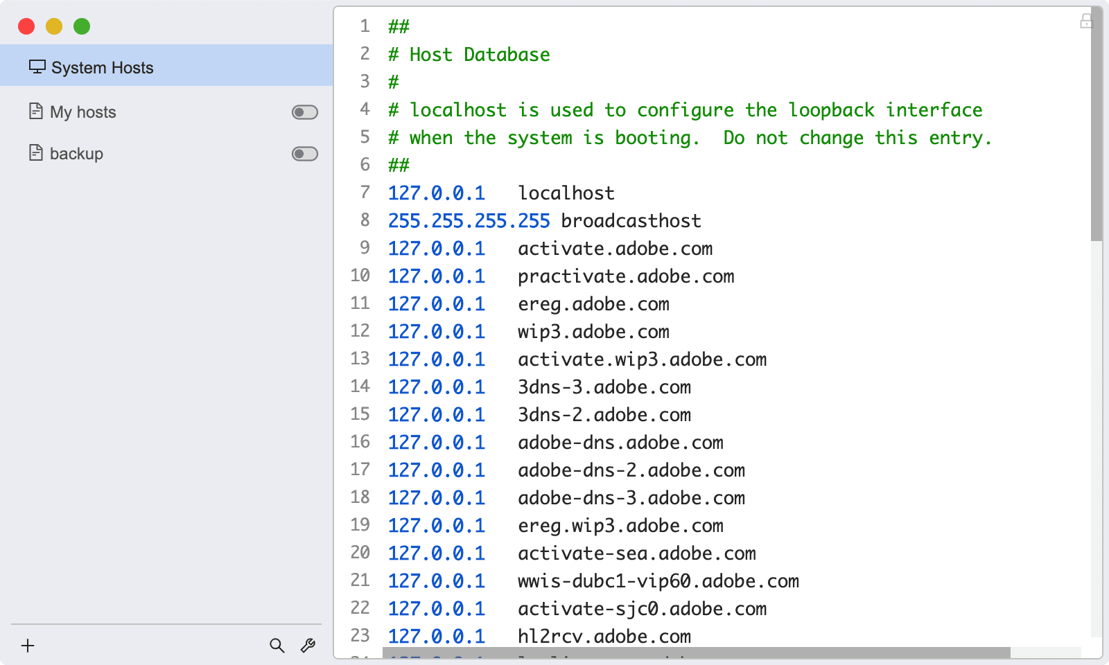 SwitchHosts! for mac 3.5.8中文版 编辑和快速切换 hosts插图 SwitchHosts! for mac 3.5.8中文版 编辑和快速切换 hosts