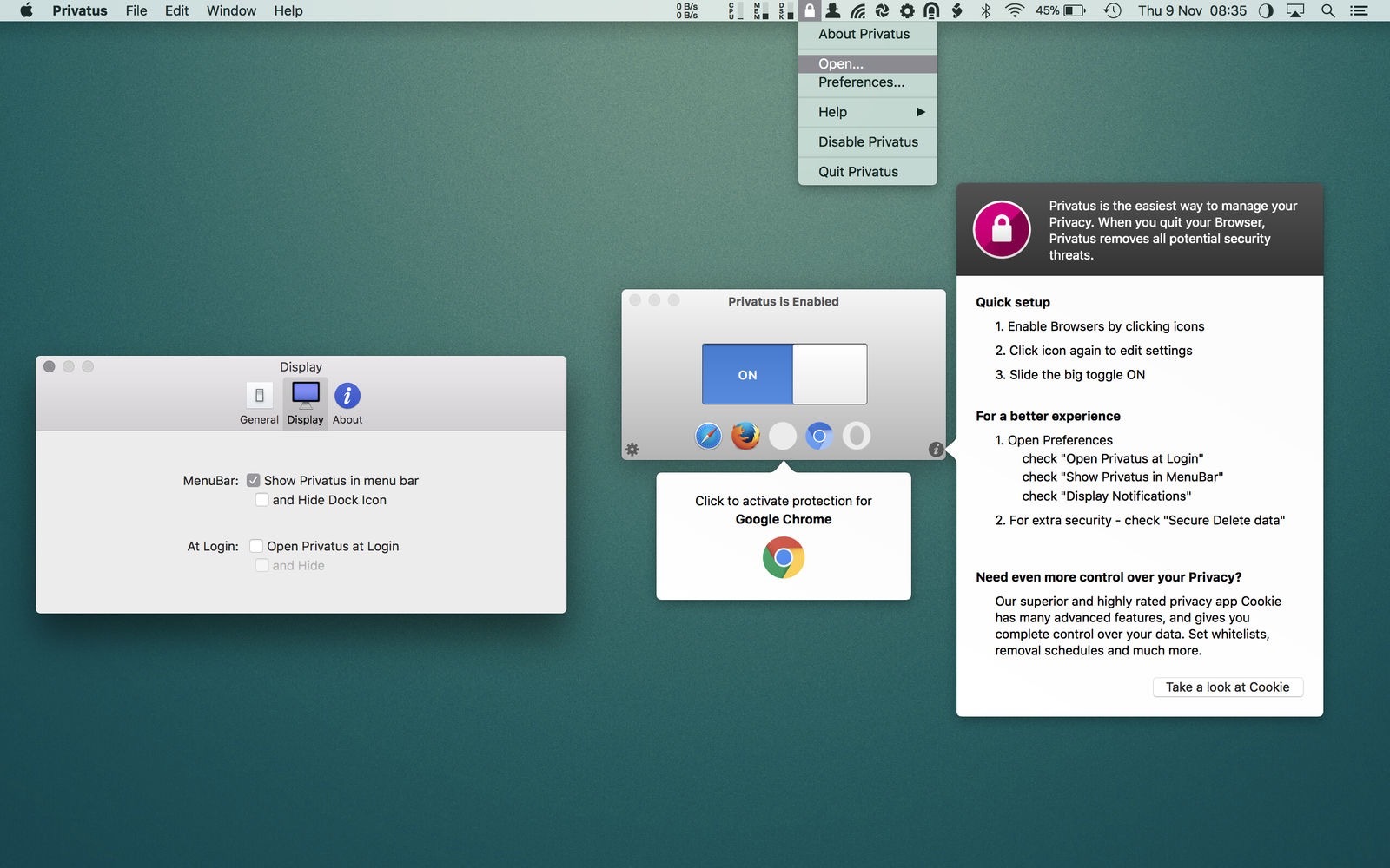Privatus For Mac v6.2.3 自动清理网页缓存工具