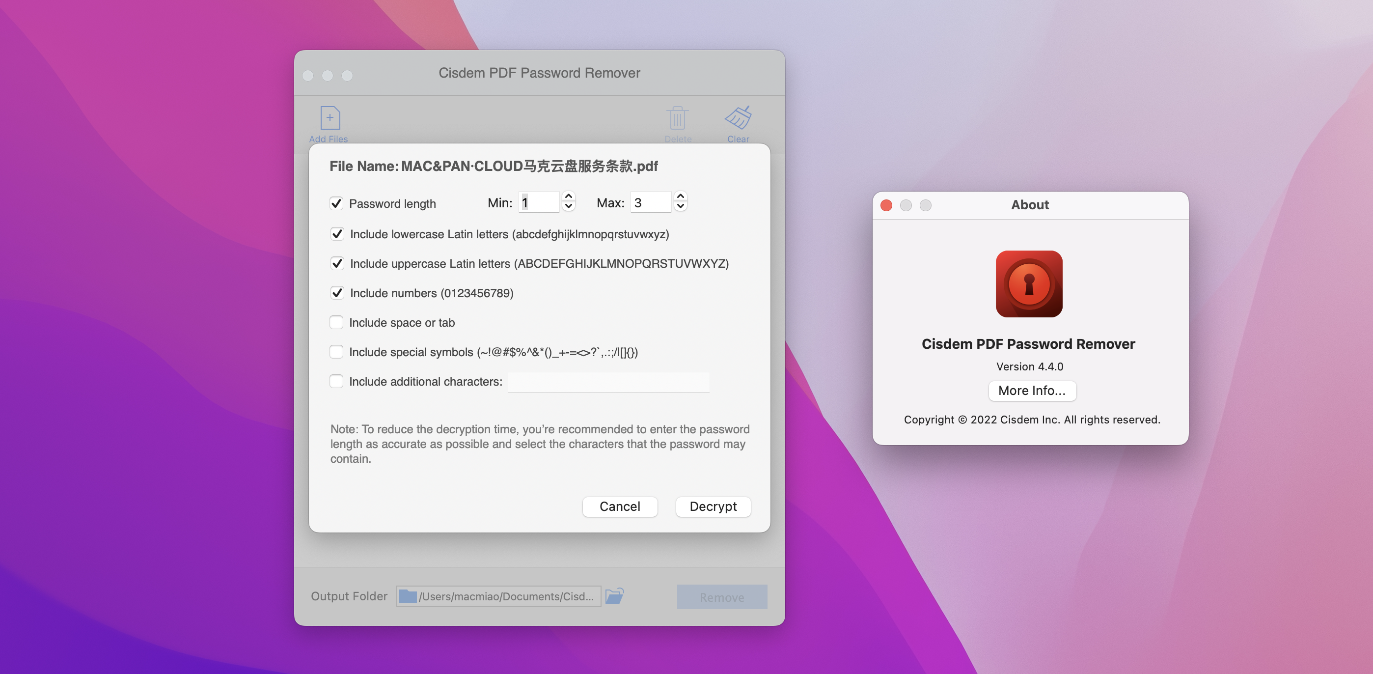 Cisdem PDF Password Remover for mac v4.4.0激活版 PDF解密工具插图1 Cisdem PDF Password Remover for mac v4.4.0激活版 PDF解密工具