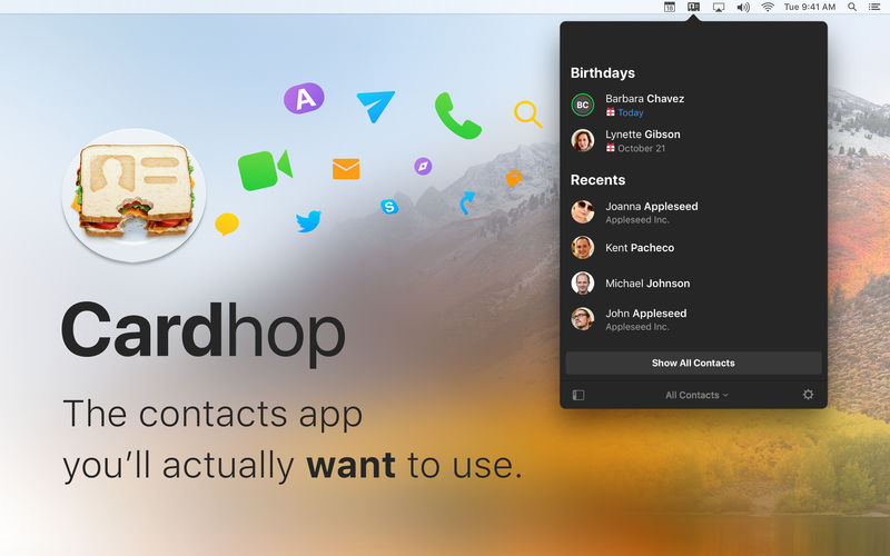 Cardhop 1.3.3 通讯录管理插图 Cardhop 1.3.3 通讯录管理