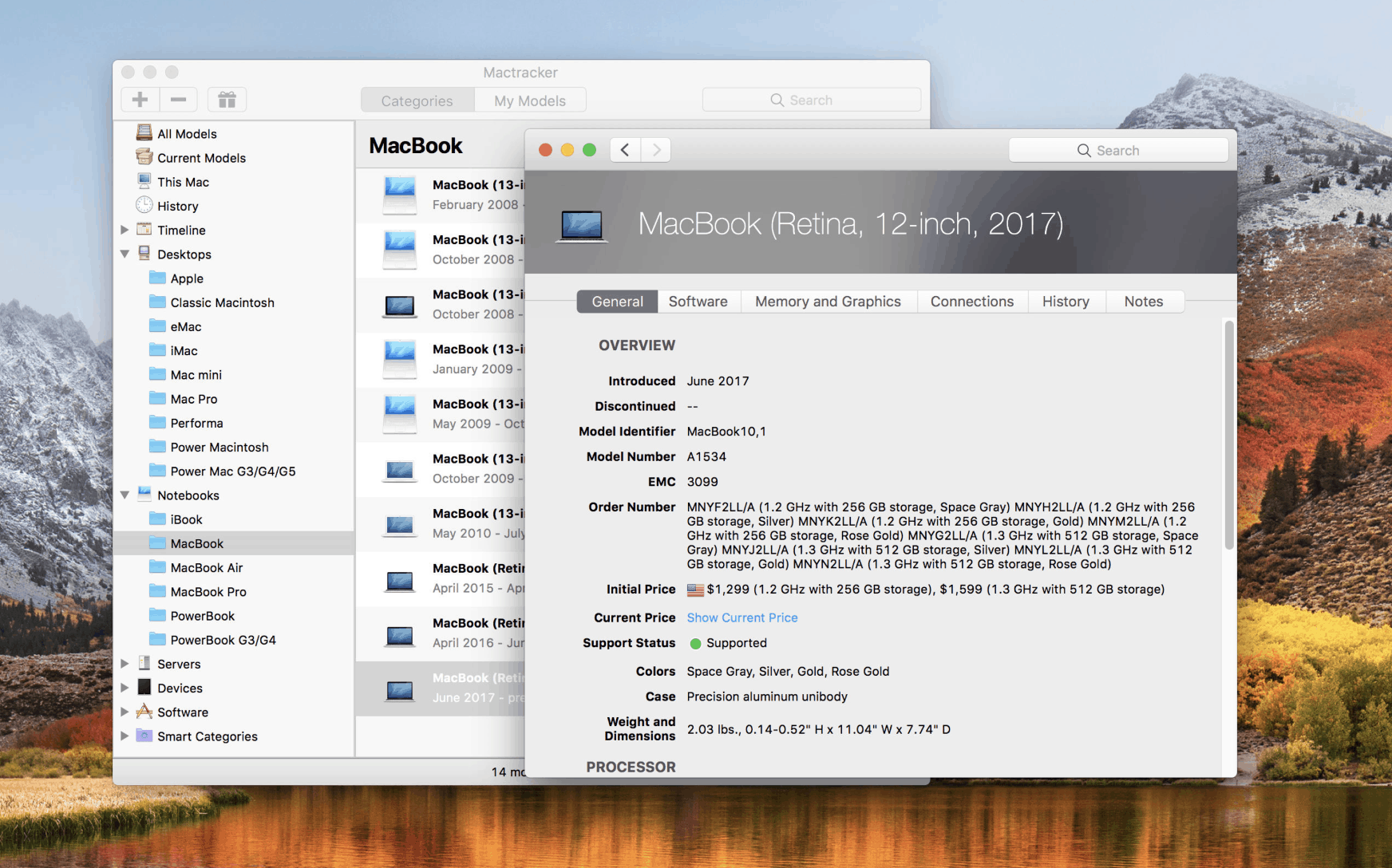 Mactracker for Mac 7.9.1 苹果产品百科全书 有趣的App 第3张- Mactracker for Mac 7.9.1 苹果产品百科全书
