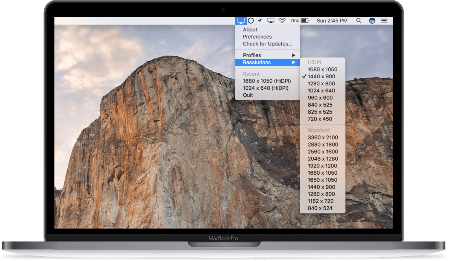 QuickRes 4.7.1 屏幕分辨率快速调节工具插图 QuickRes 4.7.1 屏幕分辨率快速调节工具