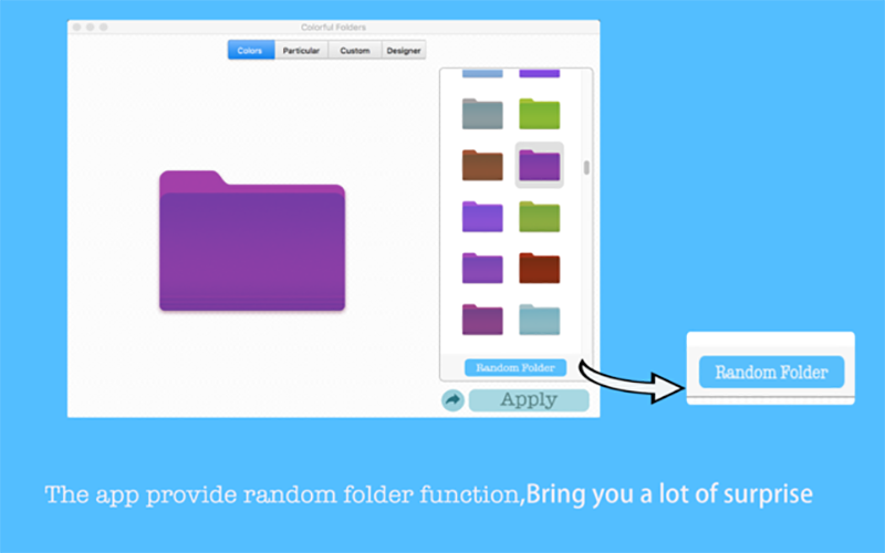 Colorful Folders 2.1.0 文件夹图标修改工具插图 Colorful Folders 2.1.0 文件夹图标修改工具