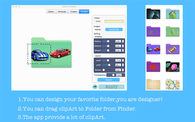 Colorful Folders 2.1.0 文件夹图标修改工具插图1 Colorful Folders 2.1.0 文件夹图标修改工具
