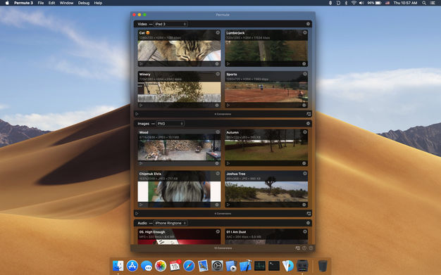 Permute 3.4.6 小巧便捷的多媒体文件格式转换器插图 Permute 3.4.6 小巧便捷的多媒体文件格式转换器
