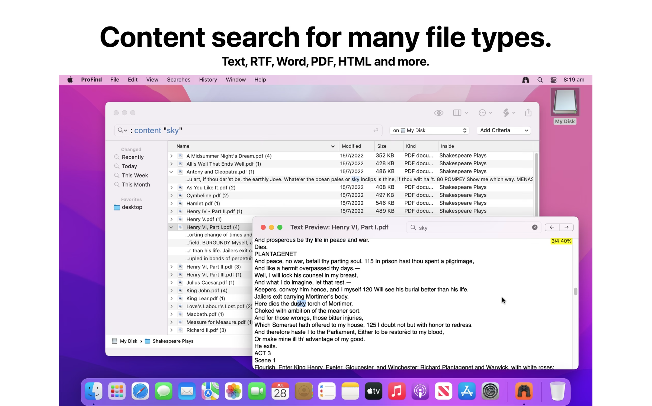 ProFind for Mac v1.17.0激活版 mac文件搜索工具插图3 ProFind for Mac v1.17.0激活版 mac文件搜索工具