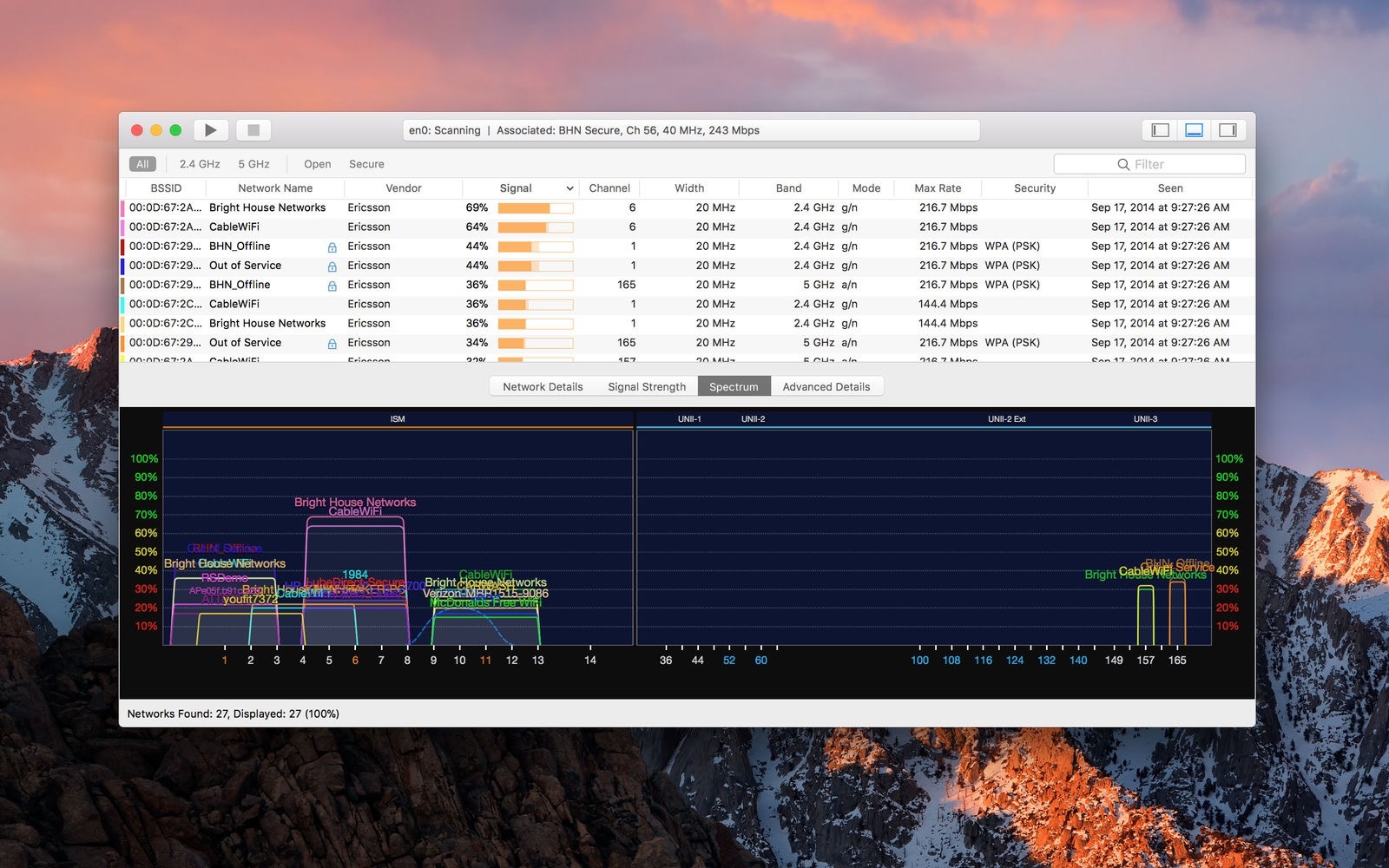 WiFi Explorer 3.0 破解版 强大的 wifi 管理器插图 WiFi Explorer 3.0 破解版 强大的 wifi 管理器