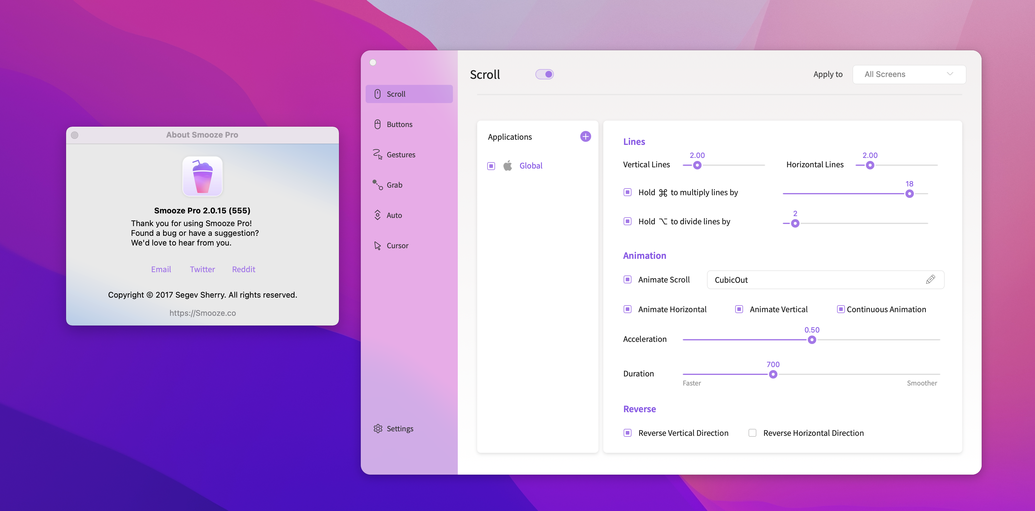 Smooze Pro for Mac v2.0.15英文激活版 鼠标增强工具专业版插图 Smooze Pro for Mac v2.0.15英文激活版 鼠标增强工具专业版