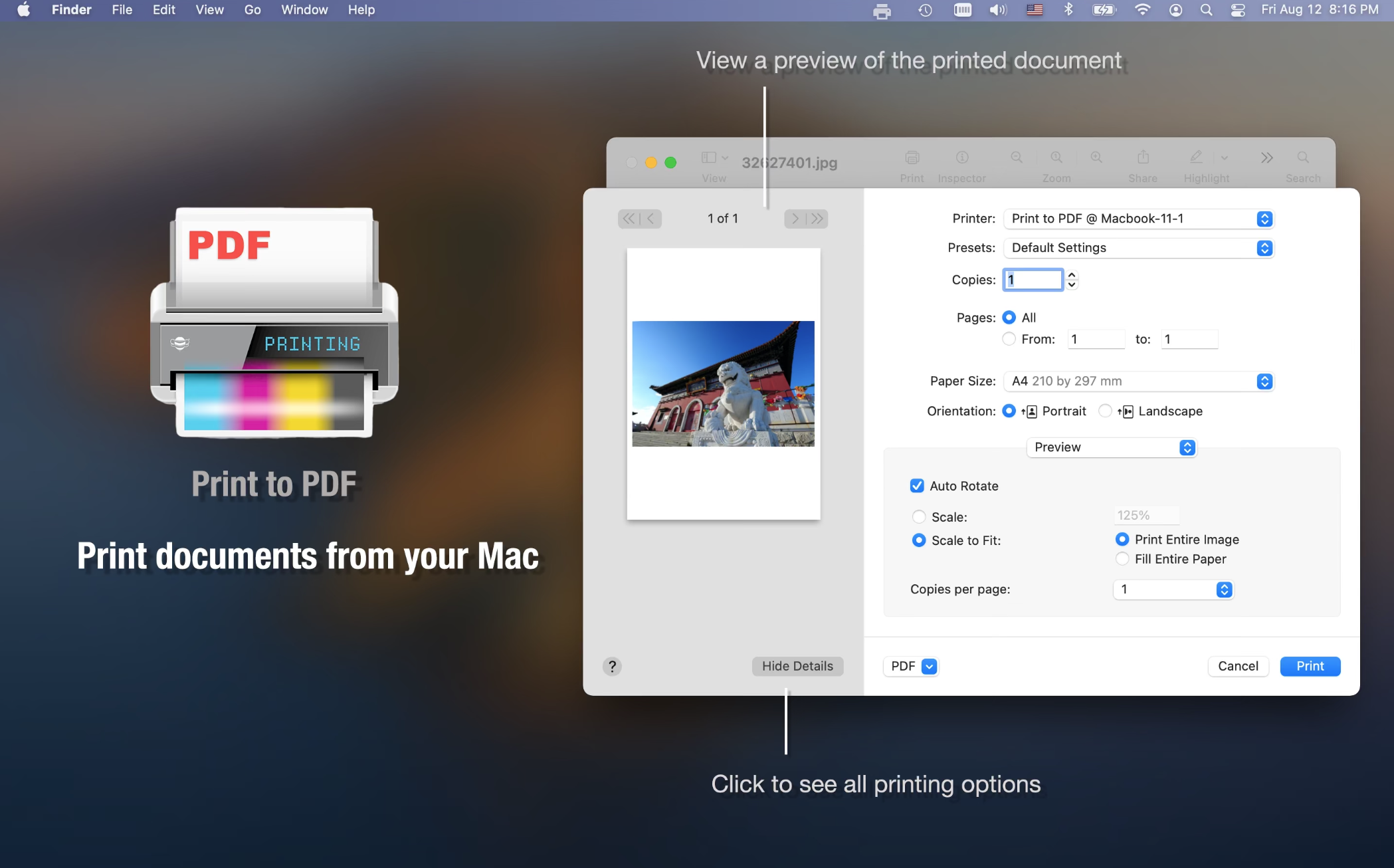 Print to PDF Pro for mac v1.0.3免激活版 PDF文件打印软件插图2 Print to PDF Pro for mac v1.0.3免激活版 PDF文件打印软件