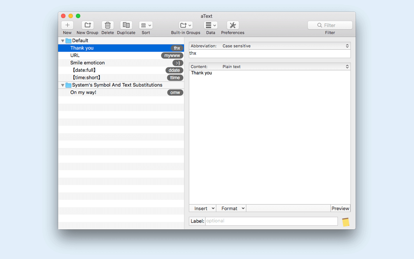 aText 2.36.6 破解版 通过缩写快速输入短语图片插图 aText 2.36.6 破解版 通过缩写快速输入短语图片