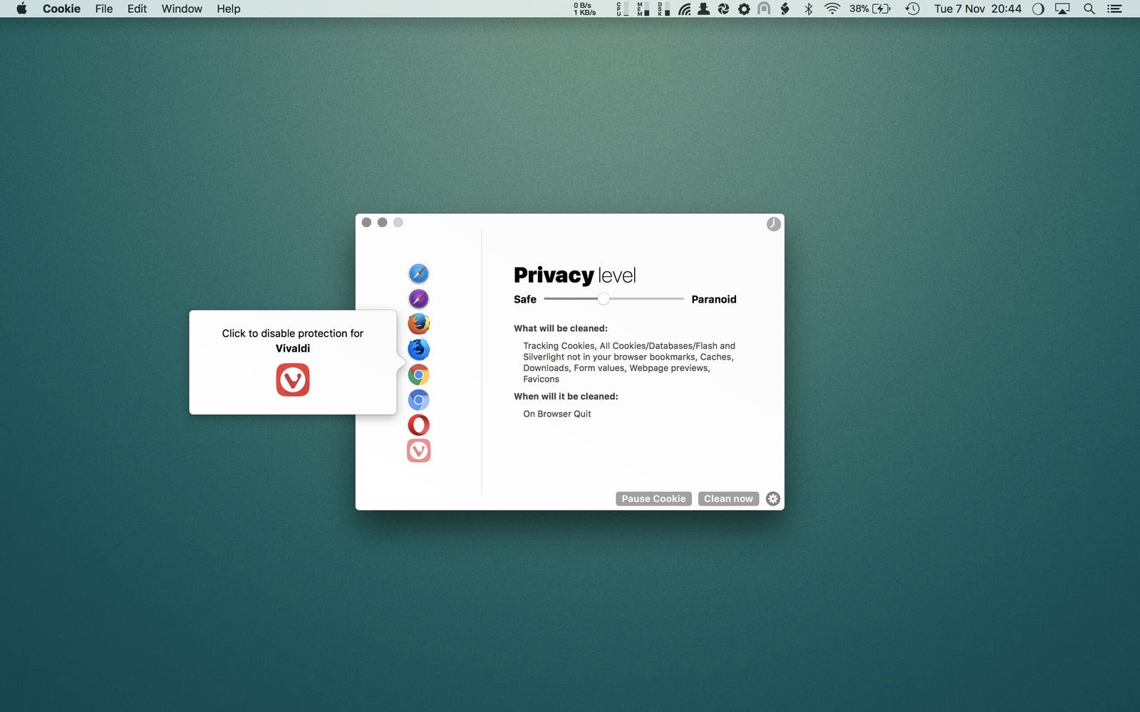 Cookie for Mac v6.7.4免激活版 浏览器缓存清理工具插图2 Cookie for Mac v6.7.4免激活版 浏览器缓存清理工具