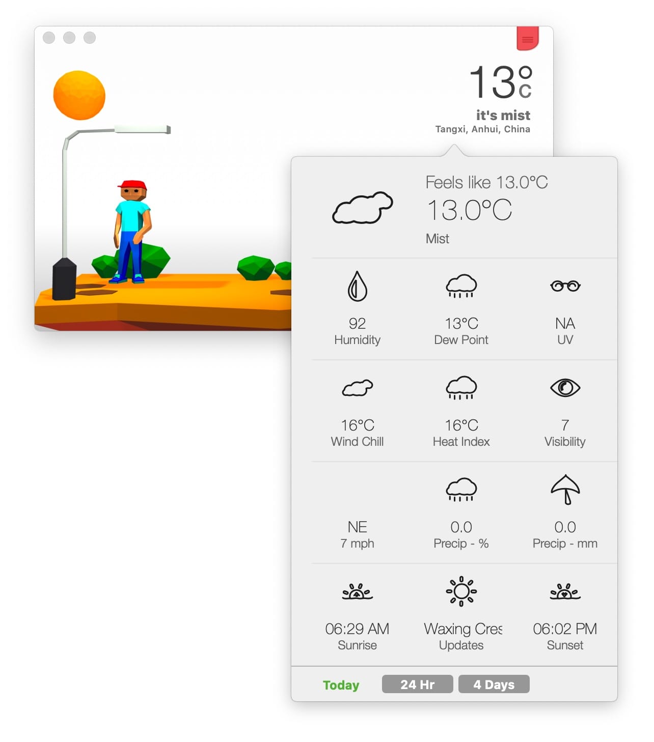 3DWeather 3.5.1 3D天气预报小部件 系统增强 第2张-Mac毒 3DWeather 3.6.4 3D天气预报小部件