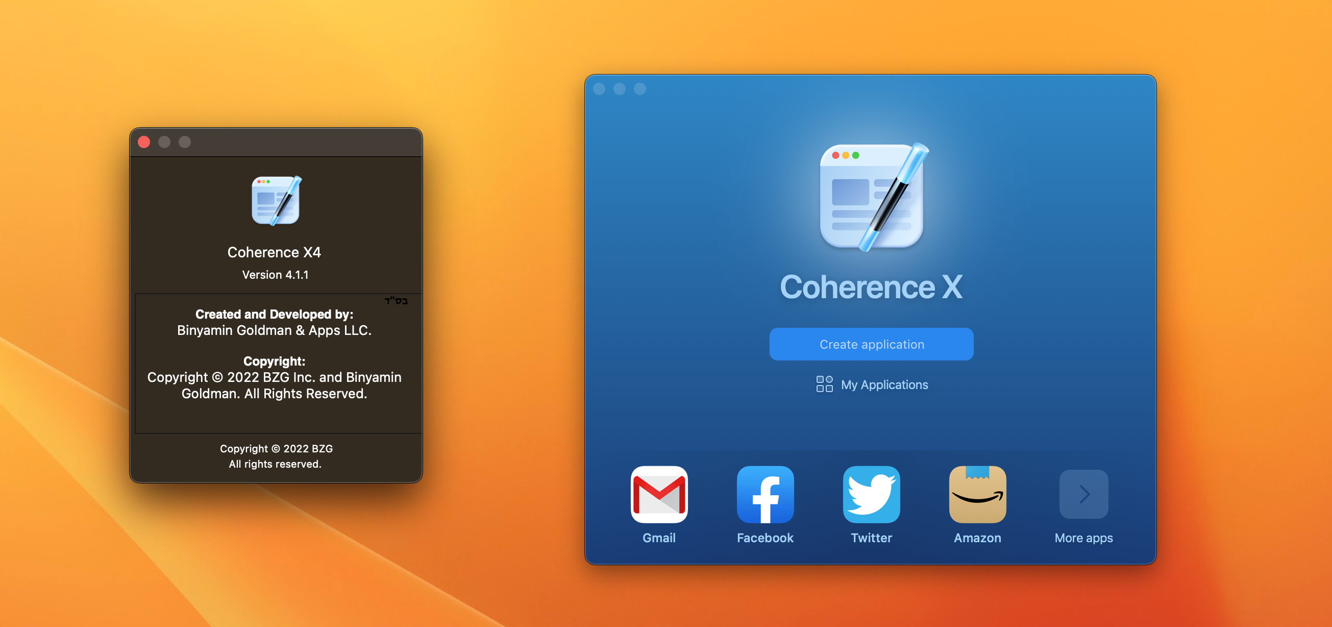 Coherence X for mac v4.2免激活版 网站转换为mac应用的工具插图 Coherence X for mac v4.2免激活版 网站转换为mac应用的工具