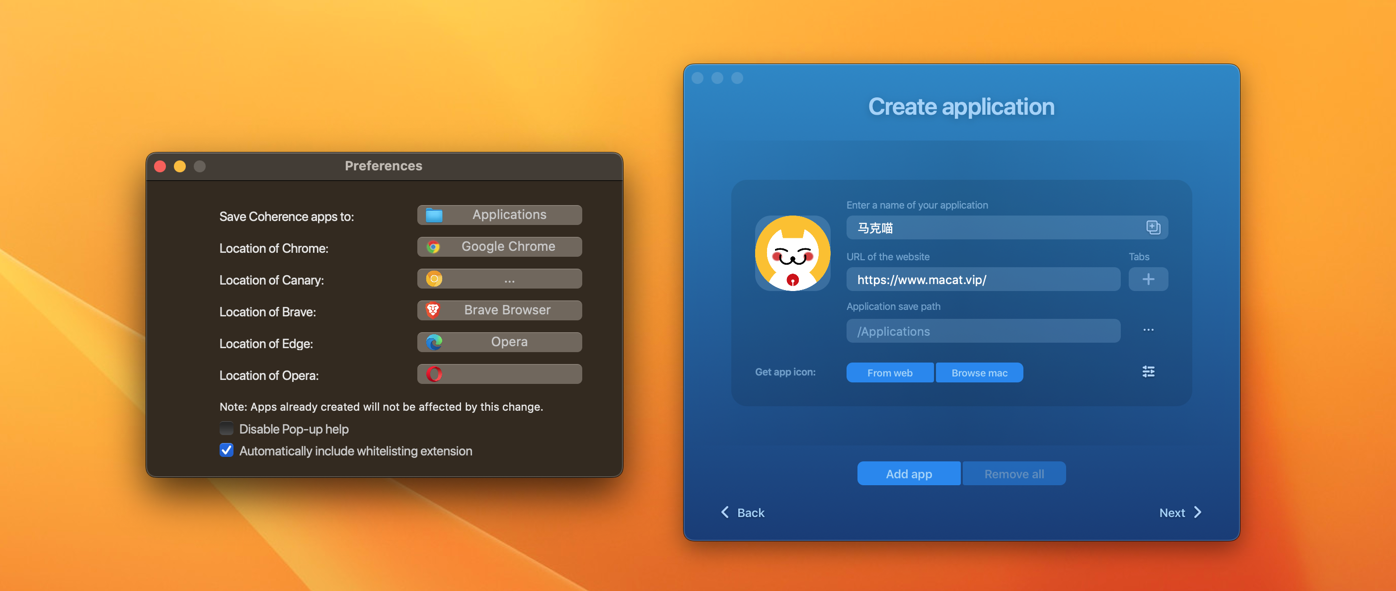 Coherence X for mac v4.2免激活版 网站转换为mac应用的工具插图1 Coherence X for mac v4.2免激活版 网站转换为mac应用的工具