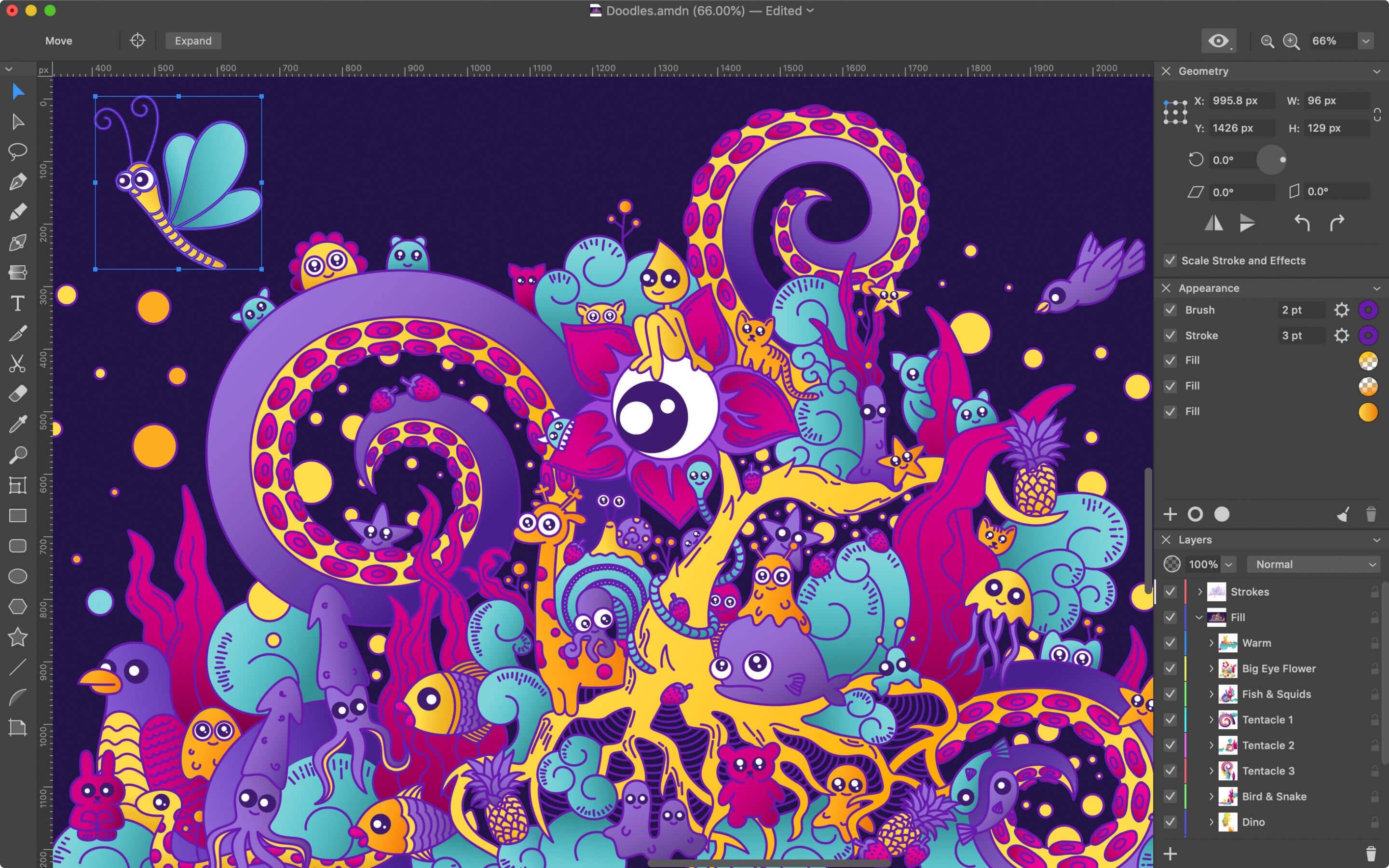 Amadine 1.0.8 矢量图形设计软件 矢量设计 第2张-Mac毒 Amadine 1.1 矢量图形设计软件