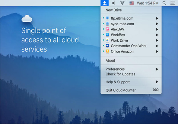 CloudMounter 3.6 把网络云盘放进你的Finder文件里插图1 CloudMounter 3.6 把网络云盘放进你的Finder文件里