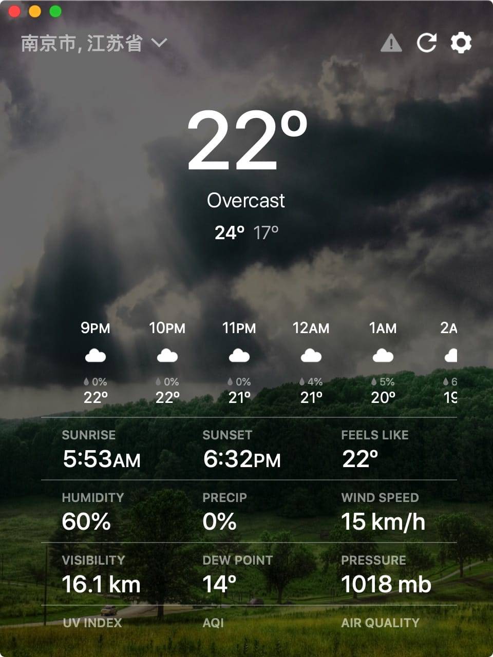 Outside 3.1.7 Mac天气预报应用 应用软件 第2张- Outside 3.1.8 Mac天气预报应用