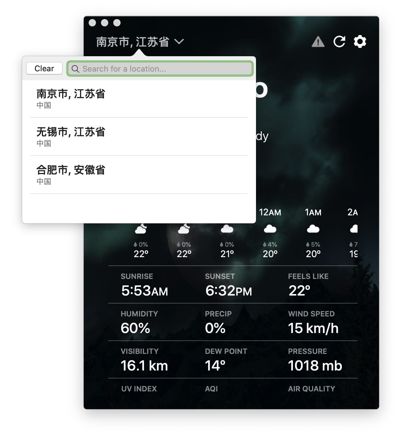 Outside 3.1.7 Mac天气预报应用 应用软件 第3张- Outside 3.1.8 Mac天气预报应用