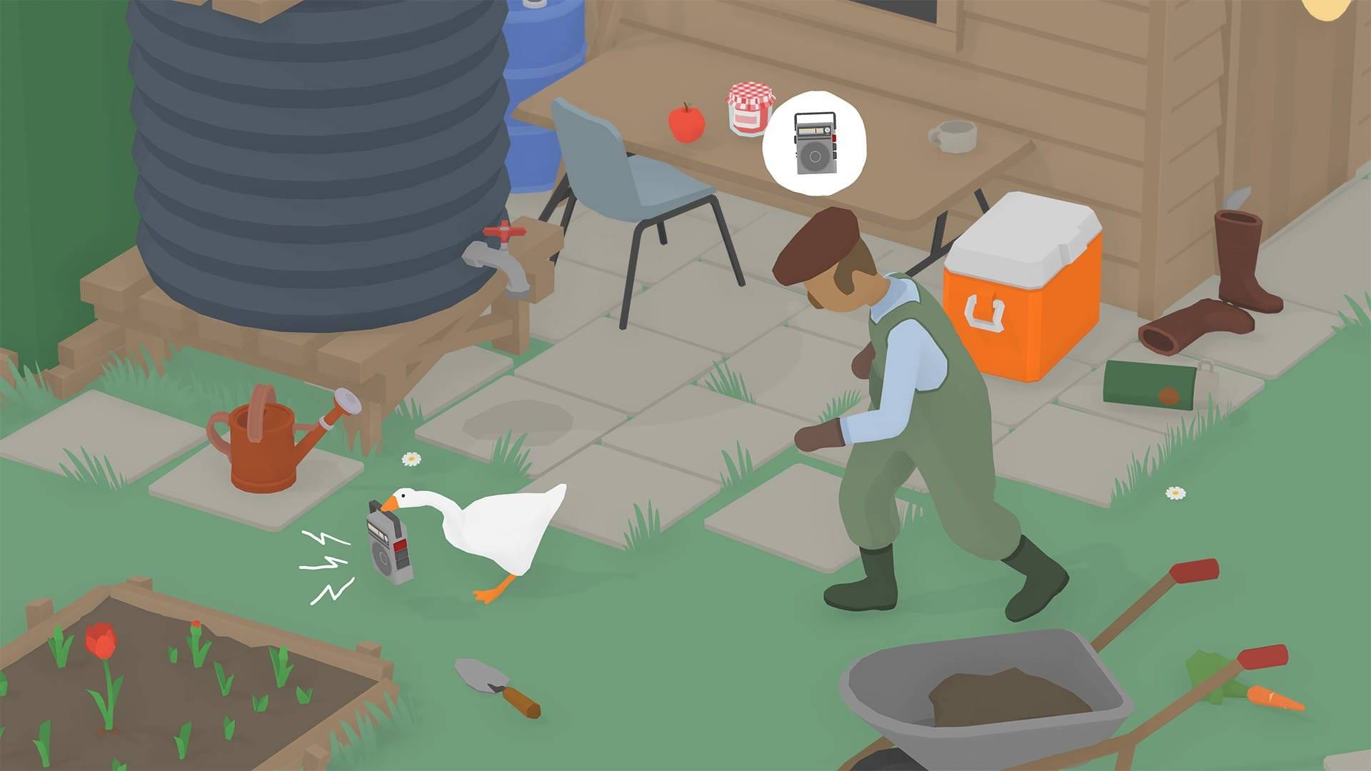 模拟大鹅 1.1.2 (Untitled Goose Game) 动作冒险 第5张- 模拟大鹅 1.1.4 (Untitled Goose Game)偷袭式闹剧风格的开放式游戏