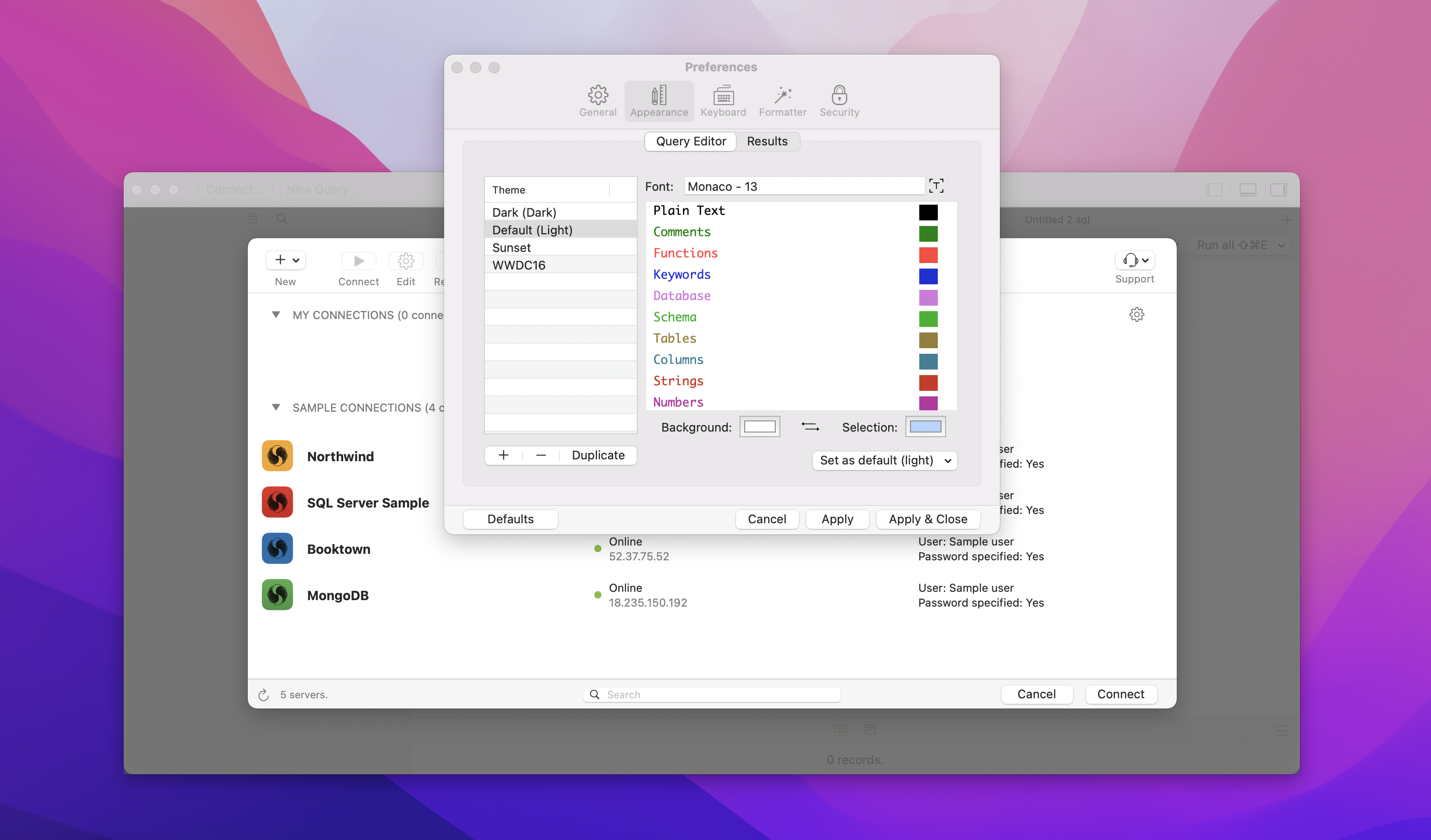 SQLPro Studio for Mac v2022.15激活版 可视化数据库管理工具插图2 SQLPro Studio for Mac v2022.15激活版 可视化数据库管理工具
