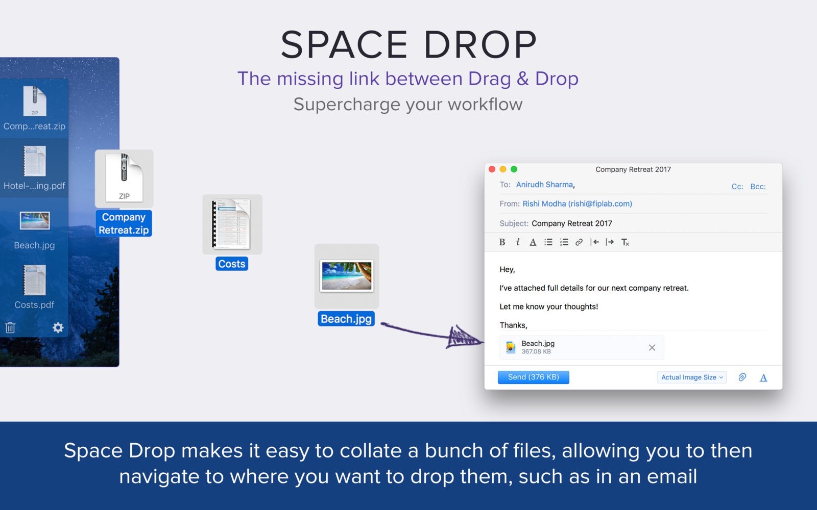 Space Drop 1.8.0 破解版 好用的文件拖放暂存管理工具插图1 Space Drop 1.8.0 破解版 好用的文件拖放暂存管理工具