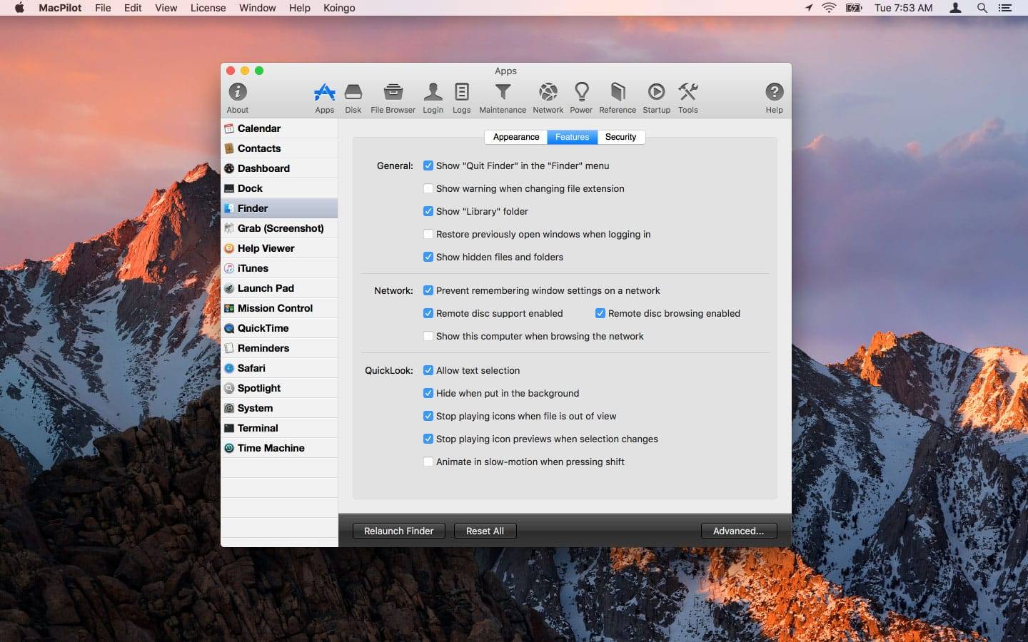 MacPilot 11.0.9 启用系统和程序中的隐藏功能 系统增强 第3张-Mac毒 MacPilot 11.0.9 启用系统和程序中的隐藏功能